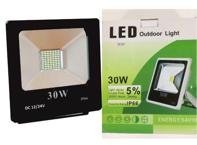 Светодиодный прожектор 30 ватт 12/24В